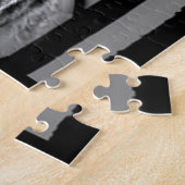 Hondenliefhebber | Zwarte Labrador American Flag T Legpuzzel (Zijkant)