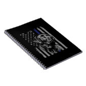Hondenliefhebber | Zwarte Labrador American Flag T Notitieboek (Rechterzijde)