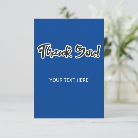 Hondenliefhebbers bedankpas bedankkaart (Staand voorkant)