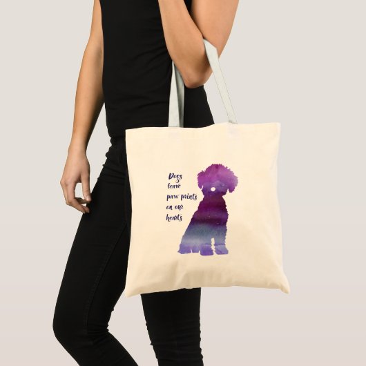 Hondenliefhebbers Bichon Frise canvas tas (Voorkant (product))