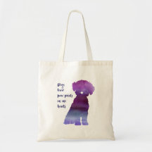 Hondenliefhebbers Bichon Frise canvas tas