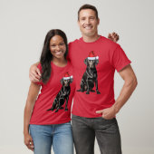Hondenliefhebber's Black Labrador Retriever Christ T-shirt (Unisex)