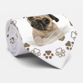 Hondenliefhebbers Boston terrier cadeau Stropdas (Opgerold)