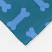 Hondenliefhebbers botpatroon fleece deken (Hoek)