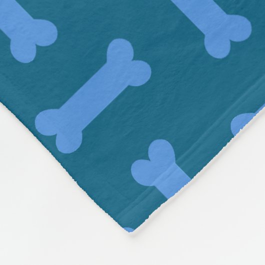 Hondenliefhebbers botpatroon fleece deken (Hoek)