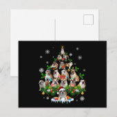 Hondenliefhebbers | Bulldog Kerstboomornamenten Feestdagenkaart (Voorkant / Achterkant)