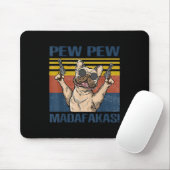 Hondenliefhebbers | Bulldog Pew Pew Madafakas Muismat (Met muis)