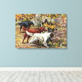 Hondenliefhebbers Canvas Afdruk (Insitu (Houten vloer))