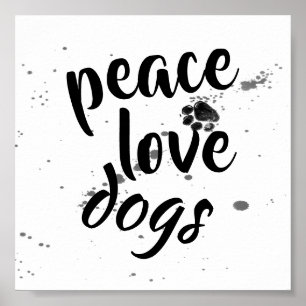 hondenliefhebbers citeren poster afdrukontwerp