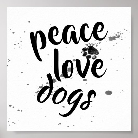 hondenliefhebbers citeren poster afdrukontwerp (Voorkant)