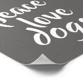 hondenliefhebbers citeren poster grijs en wit mode (Hoek)