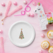 Hondenliefhebbers Cute en Funny Dog Paws Prints Tr Papieren Bordje (Feest)