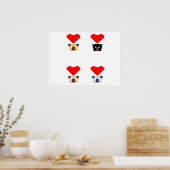 Hondenliefhebbers | De liefde van alle pugs Poster (Keuken)