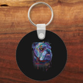 Hondenliefhebbers | Engelse Bulldog Gift English B Sleutelhanger (Voorkant)