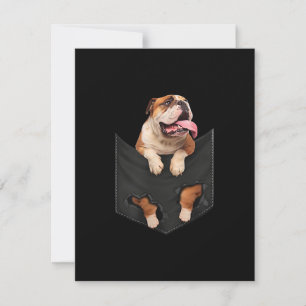 hondenliefhebbers   Engelse Bulldog in Your Pocket Bedankkaart