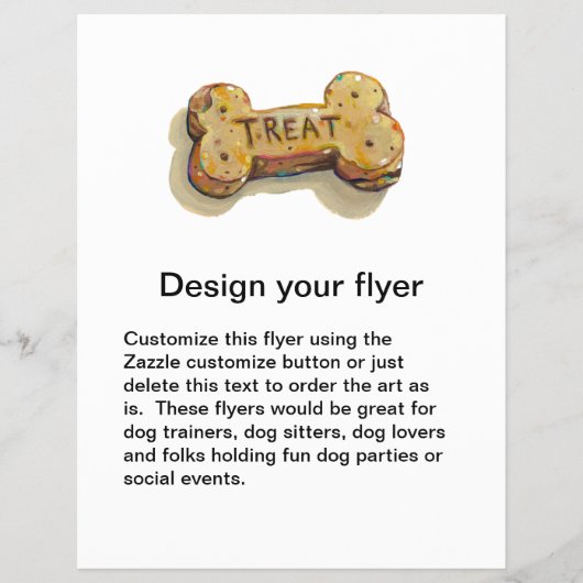 Hondenliefhebbers flyer voor honden business class (Voorkant)