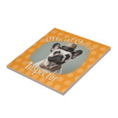 Hondenliefhebbers Foto Kaas Inspector Tegeltje (Zijkant)