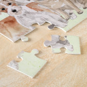 Hondenliefhebbers Fun Personal Jigzaag Puzzle Legpuzzel (Zijkant)