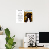 Hondenliefhebbers gedicht en de foto van je hond poster (Thuiskantoor)