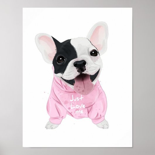 Hondenliefhebbers | Gewoon van me houden, liefdesh Poster (Voorkant)