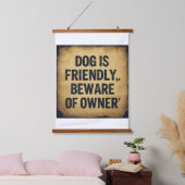 Hondenliefhebbers  hangend wandkleed (Slaapkamer)