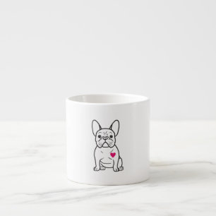 Hondenliefhebbers Heart French Bulldog Espresso Kop