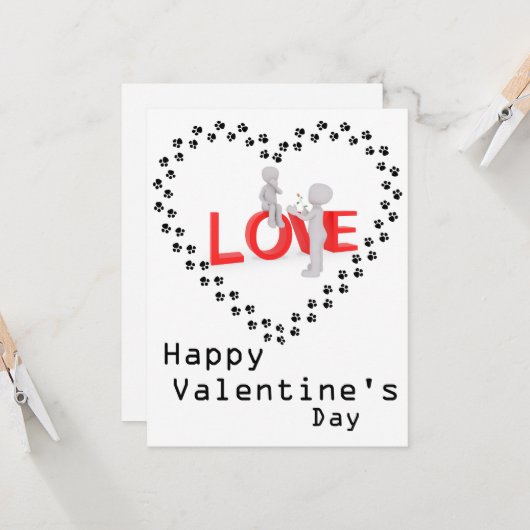 Hondenliefhebbers Kaart (Voorkant / Achterkant in situ)