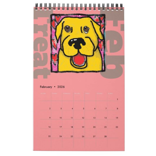 Hondenliefhebbers Kalender 2025 (Feb 2026)