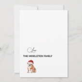 Hondenliefhebbers Kerst Gepersonaliseerd Rood en W (Achterkant)