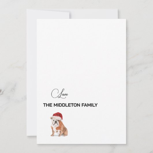 Hondenliefhebbers Kerst Gepersonaliseerd Rood en W (Achterkant)