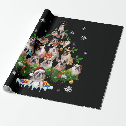 hondenliefhebbers | kerstboomversieringen met Bull Cadeaupapier (Uitgerold)