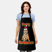 Hondenliefhebbers kerstcadeaudesign schort (Gedragen)