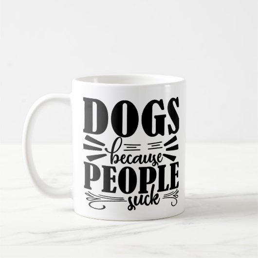 Hondenliefhebbers Koffie Mok | Honden omdat mensen (Links)