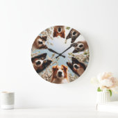 Hondenliefhebbers Leuke Schattigee Funny Dog Wall  Grote Klok (Huis)
