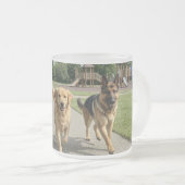 Hondenliefhebbers Matglas Koffiemok (Voorkant rechts)