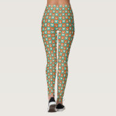 Hondenliefhebbers Paw Prints en Hearts Patroon Leg Leggings (Achterkant)