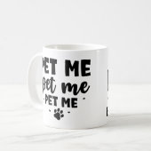Hondenliefhebbers 'Pet Me' keramische Mok (Voorkant links)