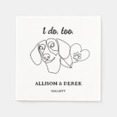 Hondenliefhebbers Pet Weddenschap Servet (Voorkant)