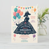 Hondenliefhebber's prachtige Quinceañera verjaarda Kaart (Staand voorkant)