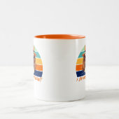 Hondenliefhebbers Retro  Ik doe wat ik wil Grappig Tweekleurige Koffiemok (Center)