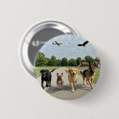 Hondenliefhebbers Ronde Button 5,7 Cm (Voorkant /achterkant)