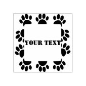 Hondenliefhebbers rondom Lijst met aangepaste teks Rubberstempel (Afrduk)
