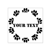 Hondenliefhebbers rondom Lijst met aangepaste teks Rubberstempel (Afrduk)