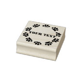 Hondenliefhebbers rondom Lijst met aangepaste teks Rubberstempel (Stempel)