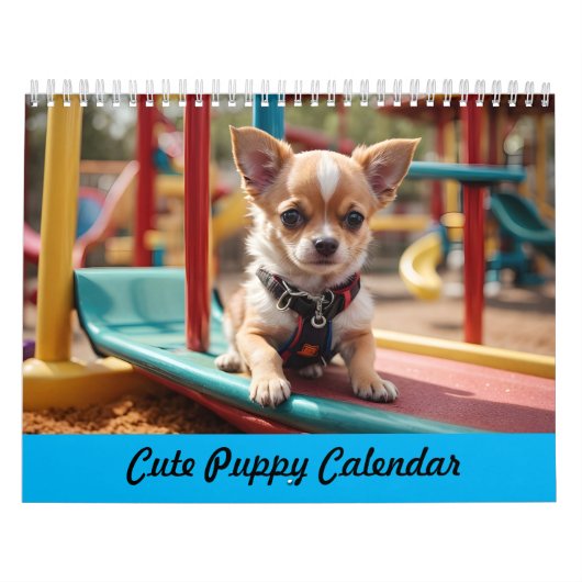 Hondenliefhebbers Schattigee Puppy Kalender (Hoes)