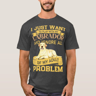Hondenliefhebbers spelen met mijn Labrador Funny Q T-shirt