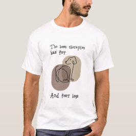 Hondenliefhebbers T shirt met quote