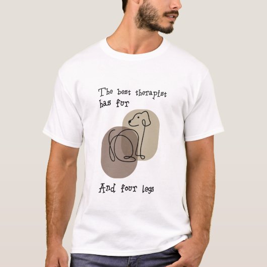 Hondenliefhebbers T shirt met quote (Voorkant)