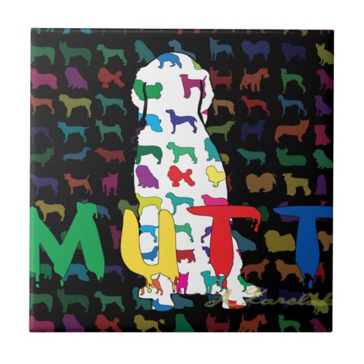 hondenliefhebbers tegeltje (Voorkant)