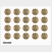 Hondenliefhebbers teken grap ronde sticker (Vel)